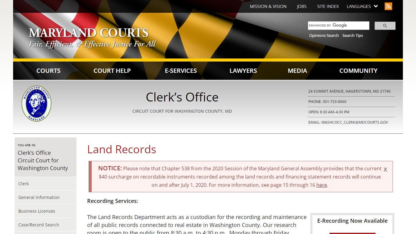 Land Records | Maryland Courts